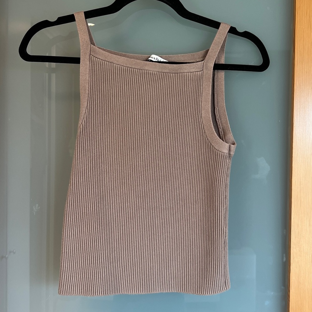 Brown Abercrombie & Fitch tank top